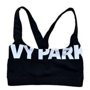 Black and White IVY PARK Sports Bra women’s size XS